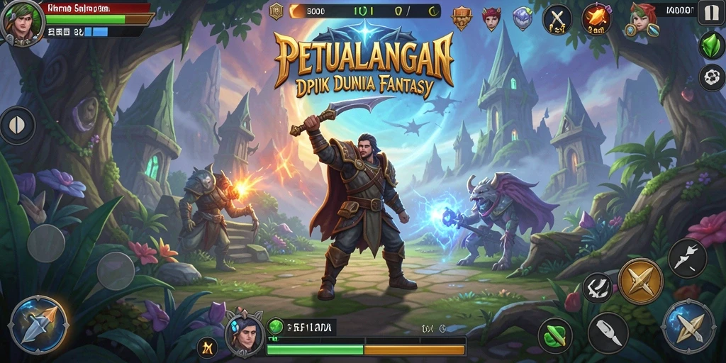 Tampilan gameplay 5ZK dengan aksi RPG yang mendebarkan.