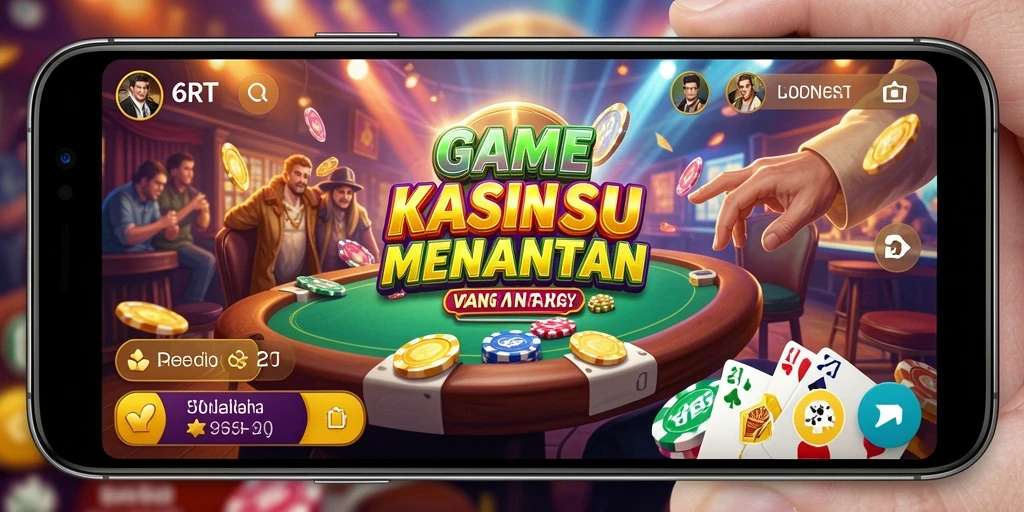 Screenshot gameplay 6RT menampilkan suasana Kasino yang mendebarkan.