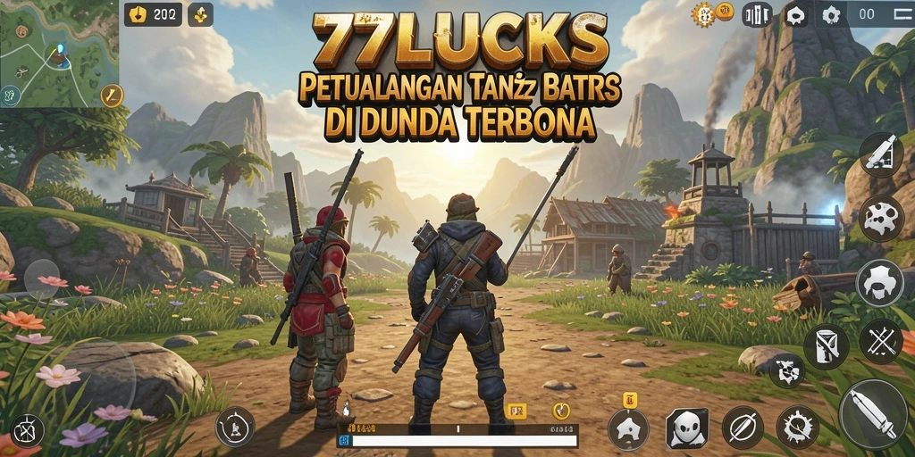Tampilan gameplay menakjubkan di dunia terbuka 77LUCKS.