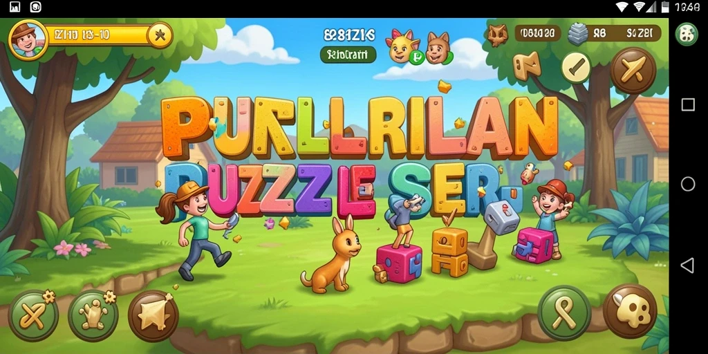 Screenshot gameplay 8ZK menampilkan tantangan Puzzle yang menarik.