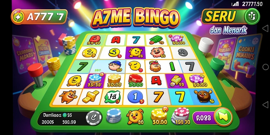 Tangkapan layar gameplay A7777 menampilkan keseruan bermain Bingo.