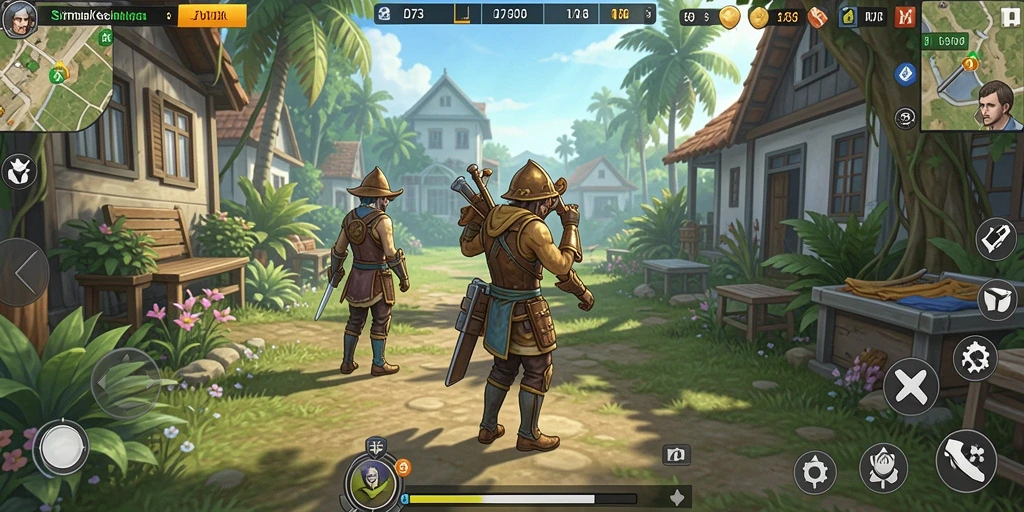 Tampilan gameplay D73 yang realistis dan mendetail.
