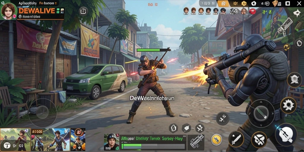 Tampilan antarmuka yang bersih dan sederhana dari DEWALIVE.