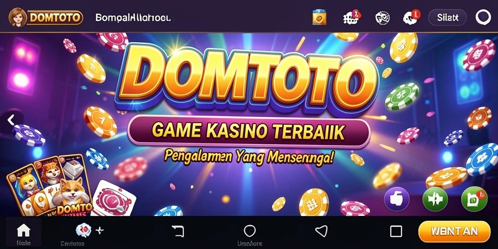 Tampilan gameplay menarik di aplikasi kasino DOMTOTO.