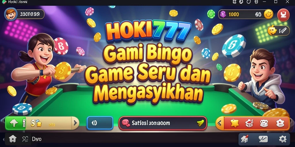 Tampilan gameplay seru dan interaktif HOKI777 di Bingo.