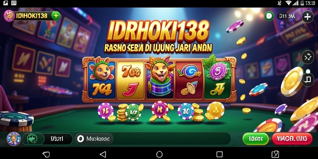 Screenshot permainan Kasino IDRHOKI138 menampilkan suasana yang mendebarkan.