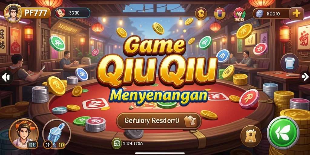 Tampilan gameplay seru dari game QiuQiu PF777.