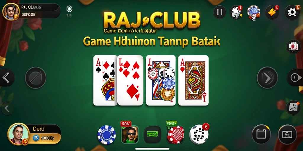 Tampilan gameplay seru di RAJACLUB dengan domino klasik.