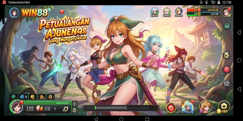 Tampilan menarik dari gameplay WIN88 yang memukau dan penuh tindakan Anime.